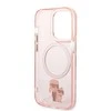 Karl Lagerfeld IML NFT Karl & Choupette MagSafe - dėklas skirtas Apple iPhone 14 Pro Max Rožinė
