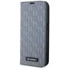 Karl Lagerfeld KLBKP14SSAKLHPG Apple iPhone 14 6.1" atverčiamas dėklas telefonui sidabro spalvos Saffiano Monogram