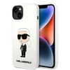 Dėklas Karl Lagerfeld KLHCP14MSNIKBCH IPHONE 14 PLUS / 15 PLUS 6.7 "HARDCASE Baltas / Baltas SILICONE IKONIK