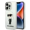 Apple iPhone 14 Pro Max Karl Lagerfeld dėklas Ikonik Karl Lagerfeld (KLHCP14XHNIKTCT) skaidrus