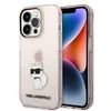 Apple iPhone 14 Pro Max Karl Lagerfeld dėklas Ikonik Choupette (KLHCP14XHNCHTCP) rožinės spalvos