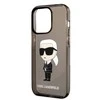 Dėklas Karl Lagerfeld KLHCP14XHNIKTCK IPHONE 14 PRO MAX 6.7 "Juodas/Juodas HARDCASE ICONIK Karl Lagerfeld
