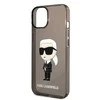 Dėklas Karl Lagerfeld KLHCP14MHNIKTCK IPHONE 14 PLUS / 15 PLUS 6.7 "Juodas / Juodas HARDCASE IKONIK Karl Lagerfeld