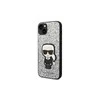 Apple iPhone 14 Pro Max Karl Lagerfeld dėklas Glitter Flakes Ikonik (KLHCP14XGFKPG) sidabrinės spalvos