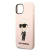 Karl Lagerfeld dėklas, skirtas iPhone 14 6,1 KLHCP14SSNIKBCP rožinės spalvos HC Silicone NFT Ikonik