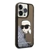 Apple iPhone 14 Pro Max Karl Lagerfeld dėklas Glitter NFT Karl Head (KLHCP14XLNKHCK) juodos spalvos