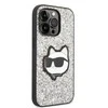 Apple iPhone 14 Pro Karl Lagerfeld dėklas Glitter Choupette Patch (KLHCP14LG2CPS) sidabrinės spalvos