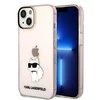 Dėklas Karl Lagerfeld KLHCP14MHNCHTCP IPHONE 14 PLUS / 15 PLUS 6.7 "Rožinis / Rožinis HARDCASE IKONIK CHOUPETTE