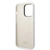 Apple iPhone 14 Pro Karl Lagerfeld dėklas Silicone Ikonik (KLHCP14LSNIKBCH) baltos spalvos