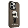 Dėklas Karl Lagerfeld KLHCP14XHNIKTCK IPHONE 14 PRO MAX 6.7 "Juodas/Juodas HARDCASE ICONIK Karl Lagerfeld