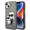 Karl Lagerfeld KLHCP14MHNKCTGK iPhone 14 Plus 6,7 colių juodas / Judas kietas dėklas IML GLIT NFT Karl&amp;Choupette