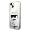 Apple iPhone 14 Plus Karl Lagerfeld dėklas Glitter Choupette Head (KLHCP14MLNCHCS) sidabrinės spalvos