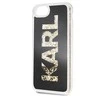 Dėklas Karl Lagerfeld Hard Case do iPhone 7/8 juoda/ Karl logo Glitter
