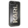 Dėklas Karl Lagerfeld Hard Case do iPhone 7/8 juoda/ Karl logo Glitter