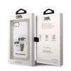 Karl Lagerfeld KLHCI8HNKCTGT Apple iPhone 7/8/SE 2020 / SE 2022 skaidrus kietas dėklas Gliter Karl&Choupette