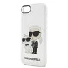 Apple iPhone SE 2022 / SE 2020 / 7 / 8 Karl Lagerfeld dėklas Gliter Karl&amp;Choupette (KLHCI8HNKCTGT) skaidrus
