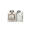Apple AirPods Pro Karl Lagerfeld silikoninis Karl &amp; Choupette (KLACAPSILKCW) ausinių dėklas baltos spalvos