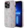 Apple iPhone 13 Pro Guess dėklas 4G Printed Stripe MagSafe (GUHMP13LP4RPSP) rožinės spalvos