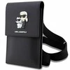 Krepšys Karl Lagerfeld Saffiano Karl & Choupette Head (KLWBSAKCPMK) juodos spalvos