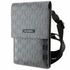 Karl Lagerfeld Saffiano Mongram Plaque - Išmanusis telefonas and accessory bag (Sidabrinis)