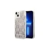 Apple iPhone 14 Plus Karl Lagerfeld dėklas Liquid Glitter Monogram sidabrinės spalvos