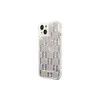 Apple iPhone 14 Karl Lagerfeld dėklas Liquid Glitter Monogram sidabrinės spalvos
