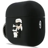 Karl Lagerfeld 3D Logo NFT Karl and Choupette Silicone dėklas skirtas AirPods Pro 3 juodos spalvos