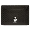 Nešiojamo kompiuterio dėklas 14" Karl Lagerfeld Saffiano Monogram Choupette (KLCS14SAKHPCK) juodos spalvos