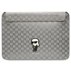 Nešiojamo kompiuterio dėklas 14" Karl Lagerfeld Saffiano Monogram Ikonik (KLCS14SAKHPKG) sidabrinės spalvos