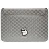 Karl Lagerfeld dėklas, skirtas KLCS16SAKHPCK 14” sidabrinis dėklas, skirtas Mono Saffiano Choupette