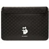 Nešiojamo kompiuterio dėklas 16" Karl Lagerfeld Saffiano Monogram Choupette (KLCS16SAKHPCK) juodos spalvos