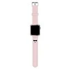 Išmaniojo laikrodžio Apple 4/5/6/7/SE Karl Lagerfel silikoninis dirželis, Rausvos spalvos, 38/40/41mm