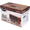 Lamex Radio . Radijas PRZENOŚNE RABA RETRO BLUETOOTH, FM, USB, SD, AUX Z PILOTEM, BRĄZOWE LX510BTB