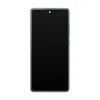 Touch LCD + jutiklinis skydelis „Samsung Galaxy S20 FE 5G G781 GH82-24214A GH82-24215A“, originalus debesies tamsiai mėlynas rėmelis
