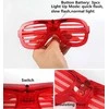 Oem LED GLOWING GLASSES Raudonas