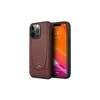 Dėklas Mercedes Benz Apple iPhone 14 Plus Mercedes odinis Urban Line (MEHCP14MARMRE) raudonos spalvos