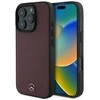 Mercedes Textured And Plain Leather MagSafe case Apple iPhone 16 Pro - dėklas telefonui raudonos spalvos