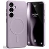Mercury pusiau silikoninis „MagSafe“ dėklas, skirtas „Samsung Galaxy S26+“, alyvinės violetinės spalvos