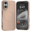 Mercury MagSafe Semi-Silikoninis Apple iPhone 16 6,1" dėklas telefonui rožinės spalvos sand