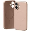 Mercury Semi-Silicone MagSafe dėklas skirtas Apple iPhone 17 rožinės spalvos Sand