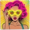 Neon ART LED POWER WOMAN geltonai violetinė FLA02 Forever Light