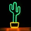 Neoninis LED šviestuvas KAKTUSAS oranžinis žalias Šikšnosparnis + USB FLNE02 Forever Light