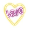 Neon LED Light LOVE HEART violetinė balta NNE02 Neolia