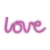 Sieninis šviestuvas Neoninis LED šviestuvas LOVE rožinė Bat + USB FLNE05 Forever Light