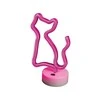 Neon LED ant stovelio Katė rožinis FSNE02 Forever Light