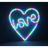 Neoninė LED RGB širdelės formos dekoracija LOVE IN HEART FLRN02 + RC Forever Light