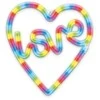 TelForceone Neoninis LED RGB LOVE IN HEART FLRN02 + RC Forever Light