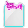 Neoninis veidrodis LED LOVE YOURSELF turkio rožinė FMNE01 Forever Light
