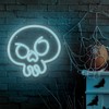 TelForceone Neoninis PLEXI LED GRAFFITI SKULL turkio spalvos FPNE15"Forever" šviesiai