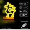 TelForceone Forever LED NEON kalėdinė dekoracija ELNIAS, šiltai balta, 5V USB / 3xAA